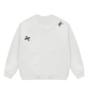 Crewneck Sweatshirt With Tape Print