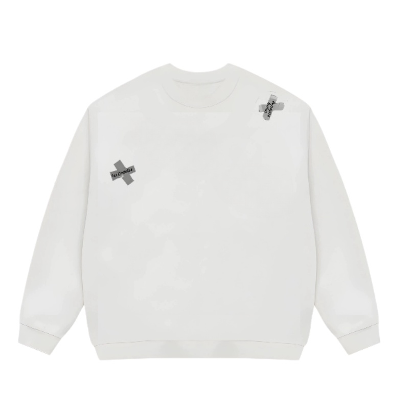Crewneck Sweatshirt With Tape Print
