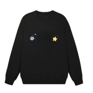Comfortable Black Casual Sweatshirt