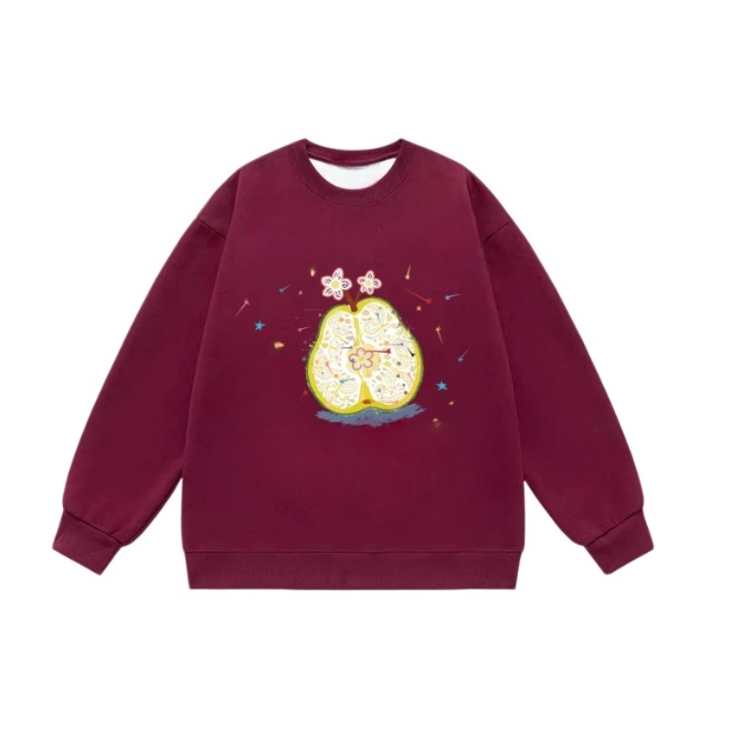 Colorful Graffiti & Meteor-Print Sweatshirt